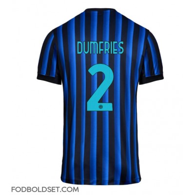 Inter Milan Denzel Dumfries #2 Hjemmebanetrøje 2025-26 Kortærmet Inter Milan Denzel Dumfries #2 Hjemmebanetrøje 2025-26 Kortærmet